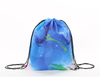 Promotional Custom Logo Printing Portable Polyester Canvas Nylon Drawstring Bag