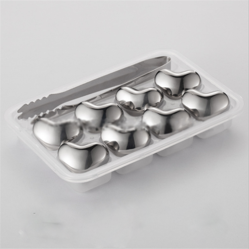 Hot-Sale Style Heart-shaped Stainless Steel Ice Cube For Wine Factory