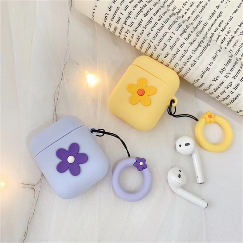 Ear Silicone Case Protective Cover Skin Compatible with Apple AirPods 2 & 1 [Front LED Not Visible]
