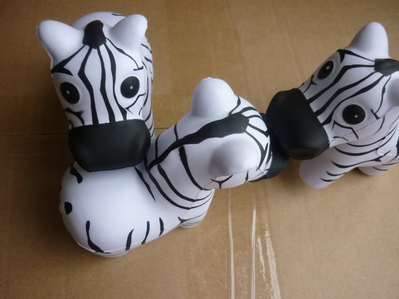 Zebra Squishy Animal PU Toy Stress Ball for kids