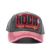 Custom Worn-out Handmade Vintage Distressed Woven Patch 100% Cotton Baseball Caps Men