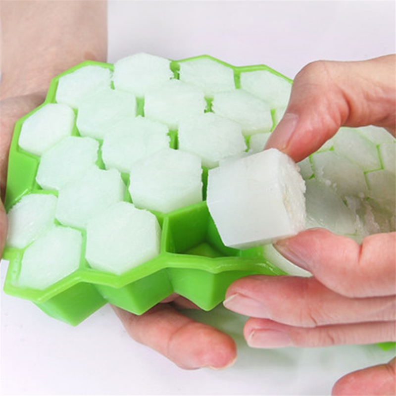 Large Size Ice Cube Tray 37 Cavity Silicone Ice Cube Mold for Whiskey