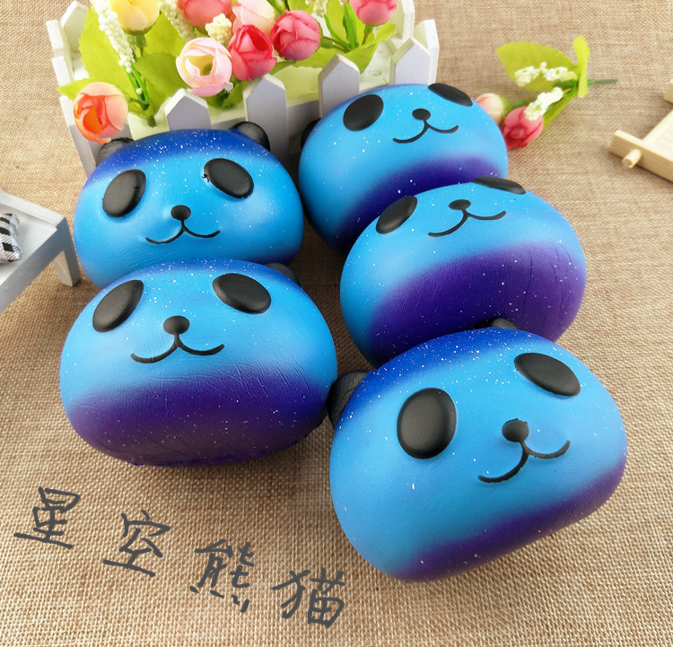 Blue Panda Squishy Animal PU Toy Stress Ball