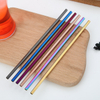 Stainless Steel Custom Sets Straight And Curved Colorful Metal Drinking Straw