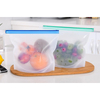 Fruits Vegetable Meats Preservation Container Eco Friendly Ziplock Leakproof Snack Reusable Silicone Food Storage Bag 